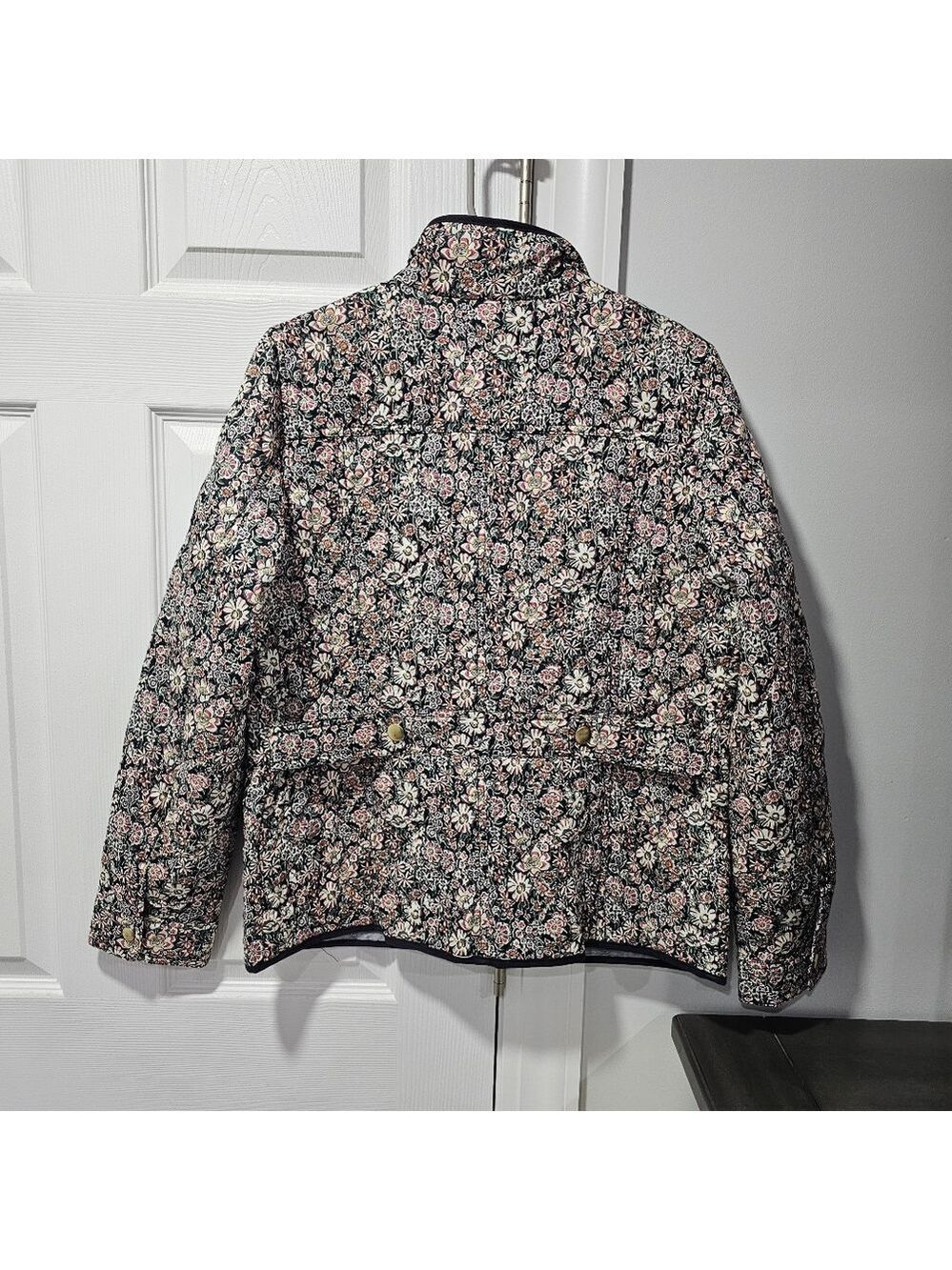 J.Crew Quilted Downtown Field Jacket in Liberty Garden Print.  - Picture 6 of 9